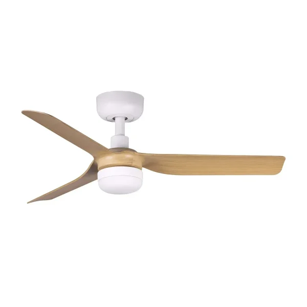 Ventilador de techo Faro Punt S Blanco Arce Luz LED 90 cm