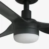 Ventilador de techo Faro Punt S Negro Negro Luz LED 90 cm
