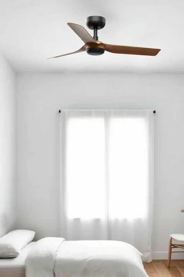 Ventilador de techo Faro Punt S Negro Nogal Sin Luz 90 cm
