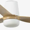 Ventilador de techo Faro Punt Tub M Blanco Arce Luz LED 130 cm