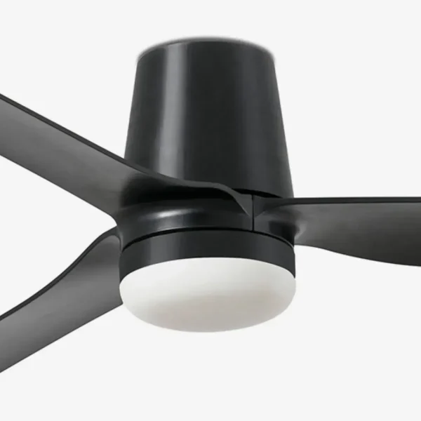 Ventilador de techo Faro Punt Tub M Negro Negro Luz LED 130 cm
