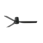 Ventilador de techo Faro Punt Tub M Negro Negro Sin Luz 130 cm
