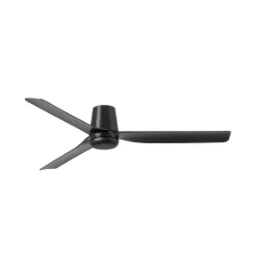 Ventilador de techo Faro Punt Tub M Negro Negro Sin Luz 130 cm