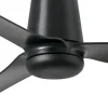 Ventilador de techo Faro Punt Tub M Negro Negro Sin Luz 130 cm