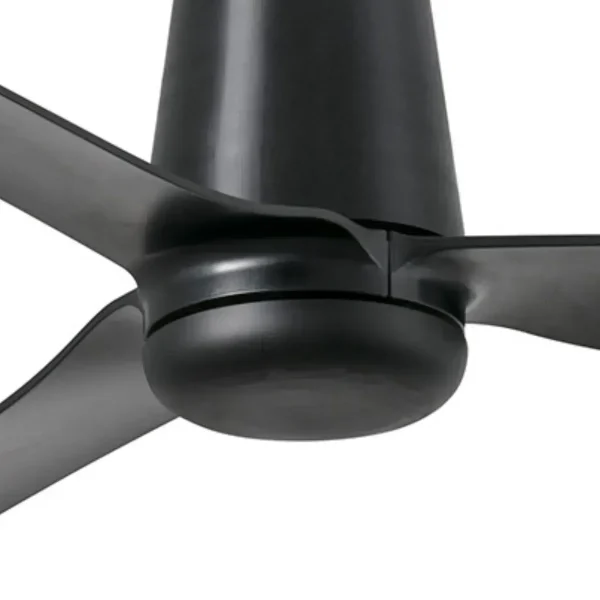 Ventilador de techo Faro Punt Tub M Negro Negro Sin Luz 130 cm