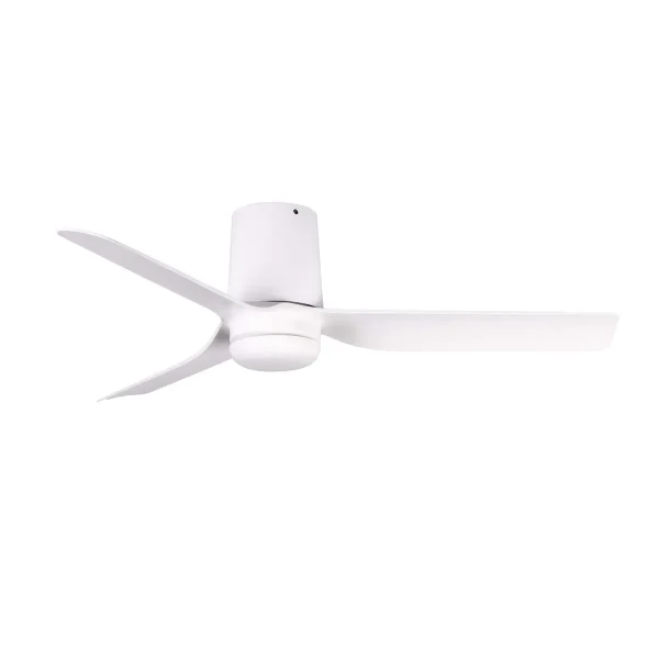 Ventilador de techo Faro Punt Tub S Blanco Blanco Luz LED 90 cm