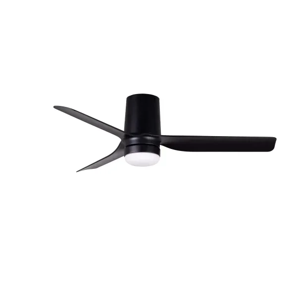 Ventilador de techo Faro Punt Tub S Negro Negro Luz LED 90 cm