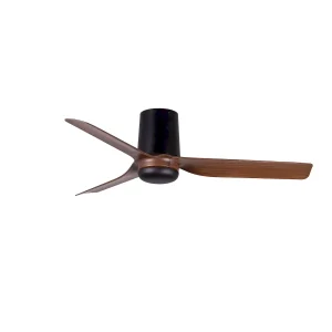 Ventilador de techo Faro Punt Tub S Negro Nogal Sin Luz 90 cm