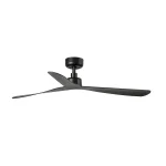 Ventilador de techo Faro Rocker M Negro Negro Sin Luz 132 cm