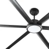 Ventilador de techo Faro Rotterdam XXL25 Negro Negro Luz LED 250 cm