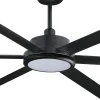 Ventilador de techo Faro Rotterdam XXL30 Negro Negro Luz LED 300 cm