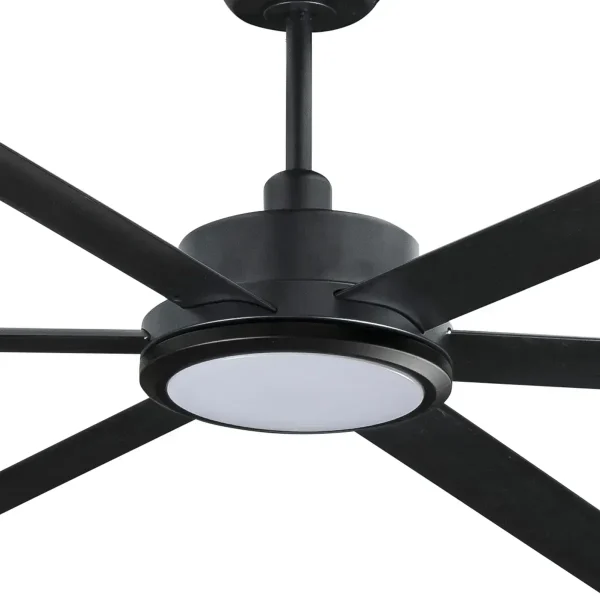 Ventilador de techo Faro Rotterdam XXL30 Negro Negro Luz LED 300 cm