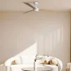 Ventilador Faro Rudder-3 L Blanco blanco o fresno Luz LED 132 cm