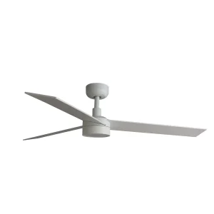 Ventilador Faro Rudder-3 L Blanco blanco o fresno Luz LED 132 cm