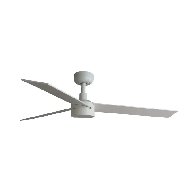 Ventilador Faro Rudder-3 L Blanco blanco o fresno Luz LED 132 cm