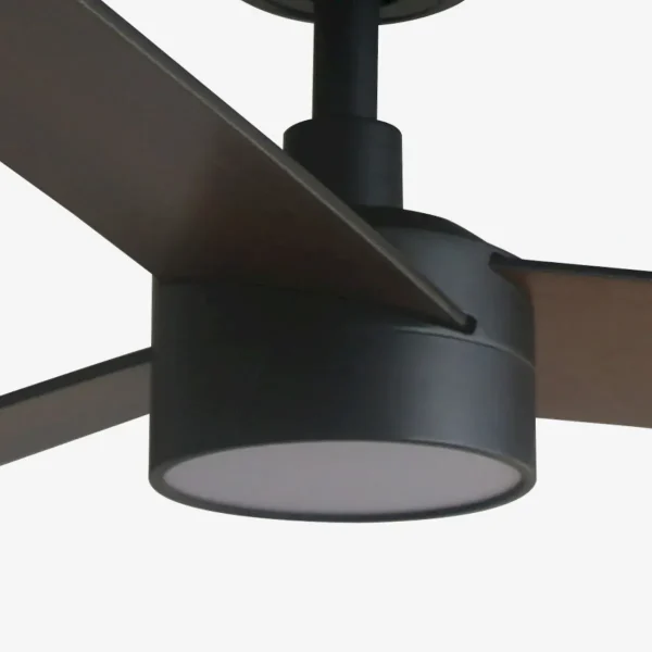 Ventilador Faro Rudder-3 L Negro negro o nogal Luz LED 132 cm