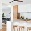Ventilador Faro Rudder-3 L Negro negro o nogal Sin Luz 132 cm