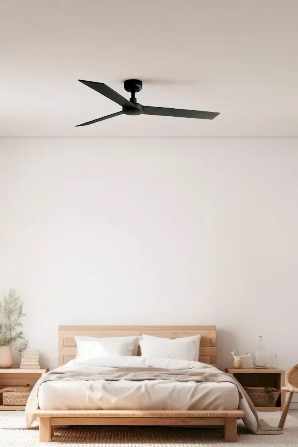 Ventilador Faro Rudder-3 L Negro negro o nogal Sin Luz 132 cm