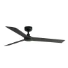 Ventilador Faro Rudder-3 L Negro negro o nogal Sin Luz 132 cm