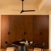 Ventilador Faro Rudder-3 L Negro negro o nogal Sin Luz 132 cm