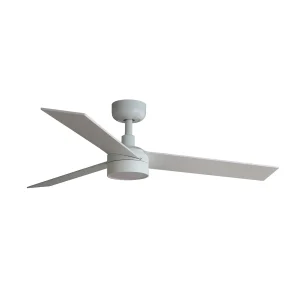 Ventilador Faro Rudder-3 S Blanco blanco o fresno Luz LED 106 cm