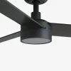 Ventilador Faro Rudder-3 S Negro negro o nogal Luz LED 106 cm