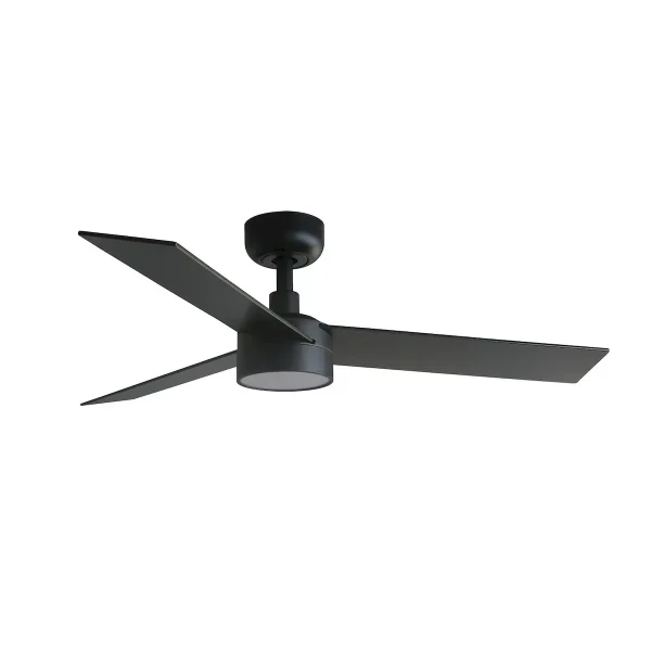 Ventilador Faro Rudder-3 S Negro negro o nogal Luz LED 106 cm