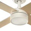 Ventilador Faro Rudder-4 L Blanco blanco o fresno Luz LED 132 cm