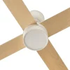 Ventilador Faro Rudder-4 L Blanco blanco o fresno Luz LED 132 cm