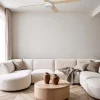 Ventilador Faro Rudder-4 L Blanco blanco o fresno Luz LED 132 cm