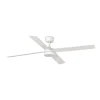 Ventilador Faro Rudder-4 L Blanco blanco o fresno Luz LED 132 cm