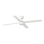 Ventilador Faro Rudder-4 L Blanco blanco o fresno Luz LED 132 cm