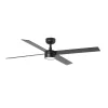 Ventilador Faro Rudder-4 L Negro negro o nogal Luz LED 132 cm