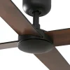 Ventilador Faro Rudder-4 L Negro negro o nogal Sin Luz 132 cm