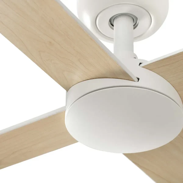 Ventilador Faro Rudder-4 L Blanco blanco o fresno Sin Luz 132 cm