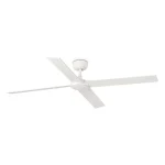 Ventilador Faro Rudder-4 L Blanco blanco o fresno Sin Luz 132 cm