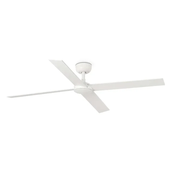 Ventilador Faro Rudder-4 L Blanco blanco o fresno Sin Luz 132 cm