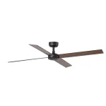 Ventilador Faro Rudder-4 L Negro negro o nogal Sin Luz 132 cm