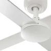 Ventilador Faro Rudder-4 L Blanco blanco o fresno Sin Luz 132 cm