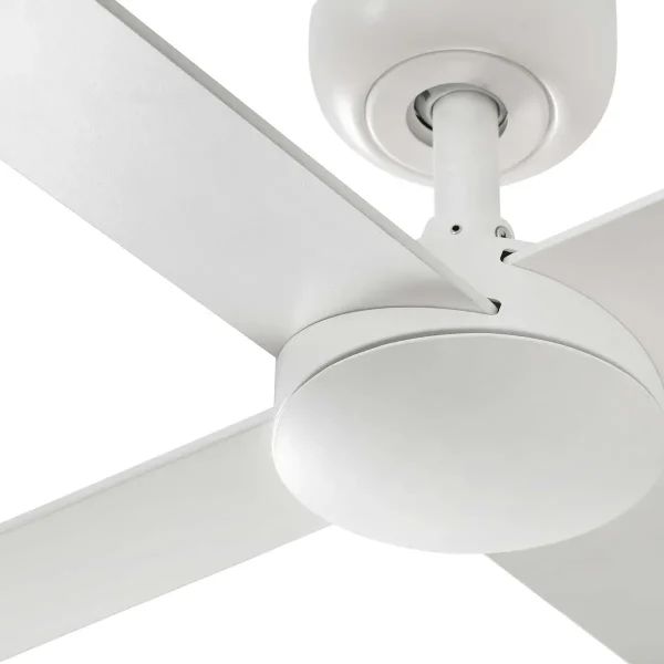 Ventilador Faro Rudder-4 L Blanco blanco o fresno Sin Luz 132 cm