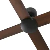 Ventilador Faro Rudder-4 L Negro negro o nogal Sin Luz 132 cm
