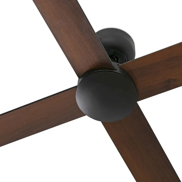 Ventilador Faro Rudder-4 L Negro negro o nogal Sin Luz 132 cm
