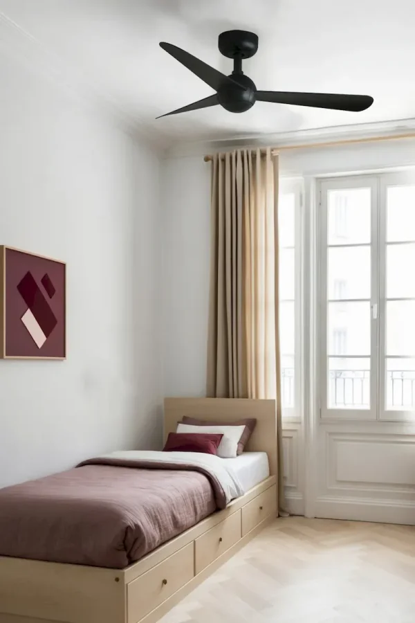 Ventilador de techo Faro Sfera S Negro Negro Sin Luz 90 cm