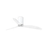 Ventilador Faro Tube L Blanco brillo Transparente Sin Luz 128 cm