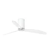 Ventilador Faro Tube L Blanco mate Transparente Sin Luz 128 cm