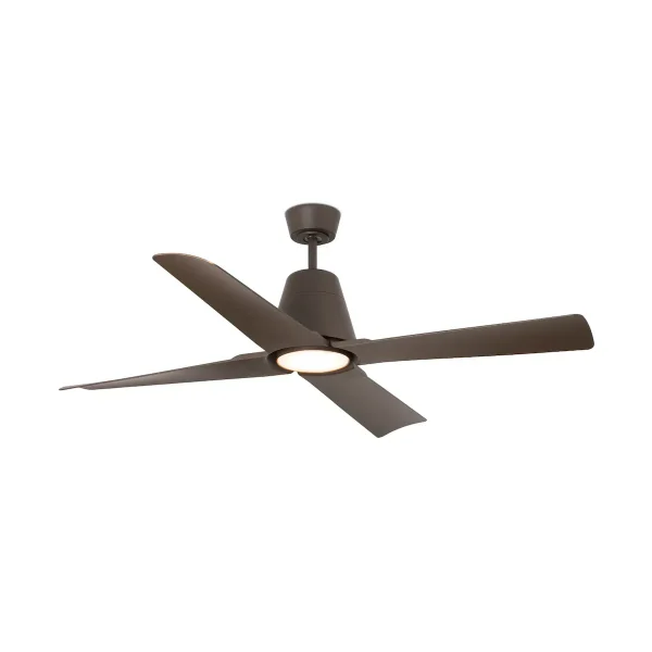 Ventilador Faro Typhoon M Marron Marron oscuro Luz LED 127 cm