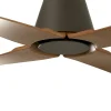 Ventilador de techo Faro Typhoon M Marron Arce Luz LED 127 cm