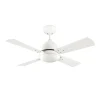 Ventilador Forlight Borneo blanco aspa blanco ó gris con luz 106,6 cm