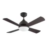 Ventilador Forlight Borneo marrón aspa marrón ó haya con luz 106,6 cm