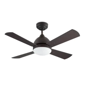 Ventilador Forlight Borneo marrón aspa marrón ó haya con luz 106,6 cm